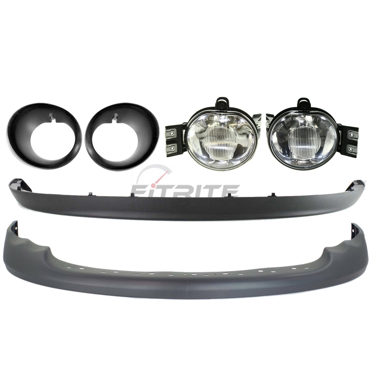 2002 2005 Dodge Ram 1500 Front 6 Pcs Kit Includes Fog