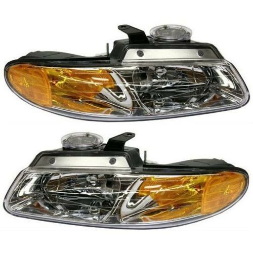 New Lh Amp Rh Head Lamps For 1996 1999 Chrysler Town