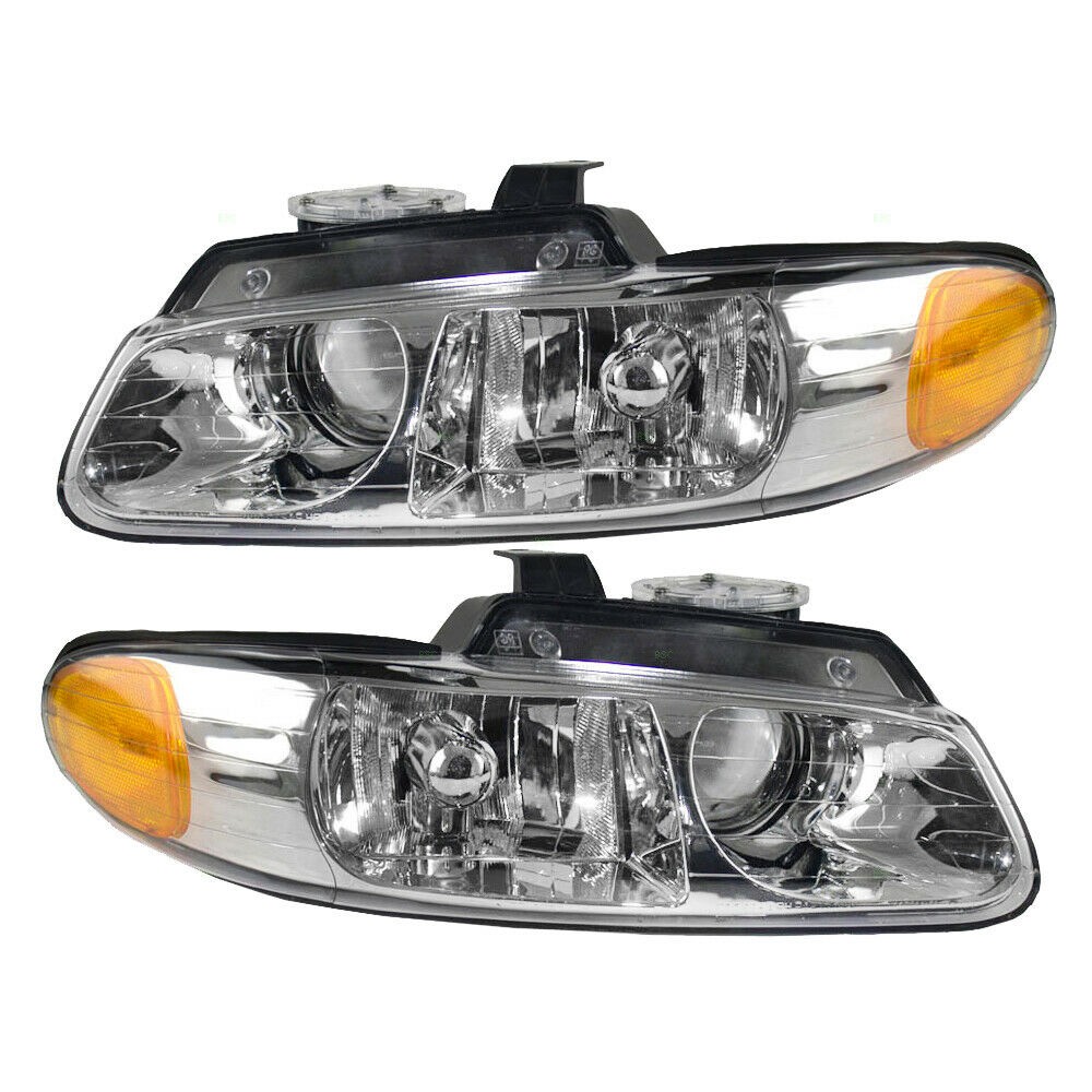 NEW HEAD LAMP LH /& RH FITS 1996-2000 CHRYSLER TOWN /& COUNTRY 4857151AC 4857150AC